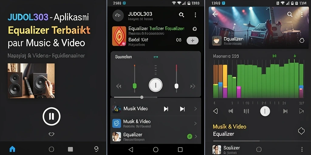 Antarmuka aplikasi JUDOL303 untuk pengaturan Equalizer yang intuitif.