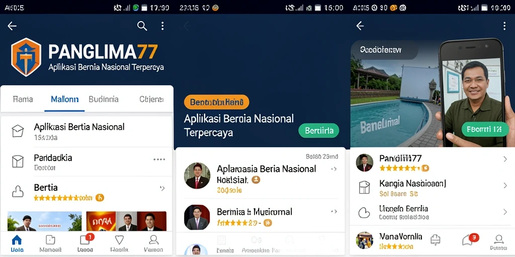 Tampilan antarmuka aplikasi PANGLIMA77 yang informatif dan mudah digunakan.
