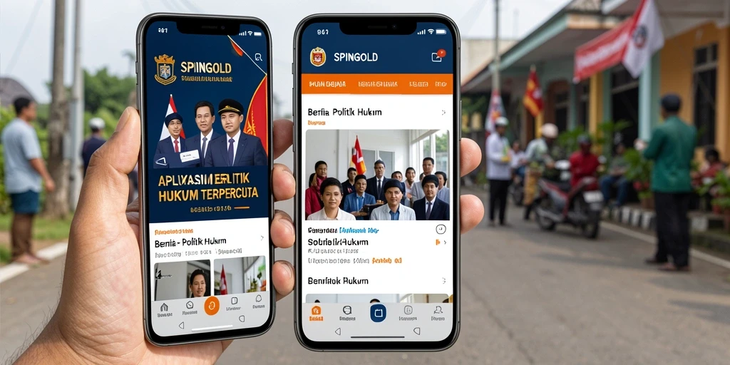 Tampilan antarmuka SPINGOLD yang informatif dan menarik.