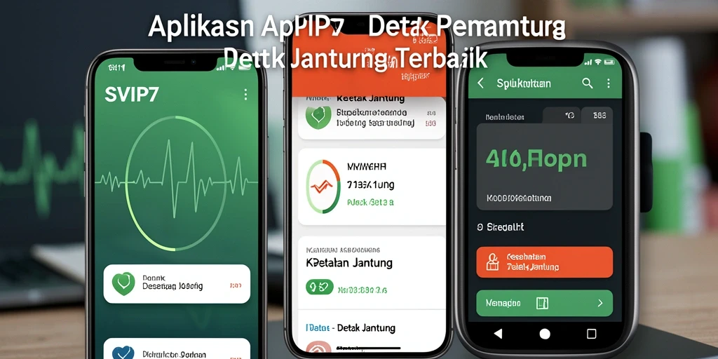 Tampilan antarmuka SVIP7 yang intuitif dan informatif untuk detak jantung.